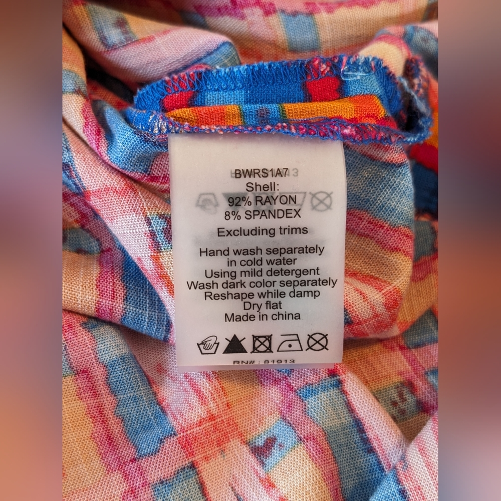 NWOT Anthropologie Abstract Midi Dress - Picture 10 of 10